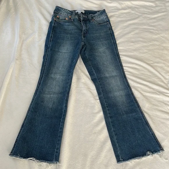 Popsugar high waist kick flare jeans